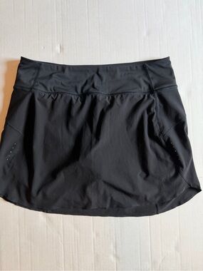 Athleta Black Athletic Skirt with Built-In Shorts